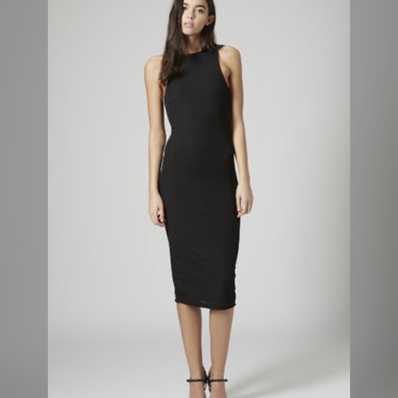 topshop bodycon midi dress